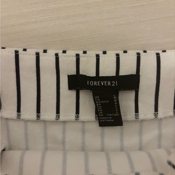 Forever 21 Black and White Striped Mini Skirt - Picture 7 of 7
